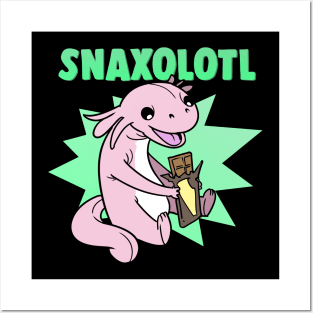 Snaxolotl Pastel Goth Axolotl Kawaii Posters and Art